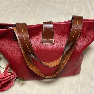 DOONEY & BOURKE East/West Shopper Tote in Wine